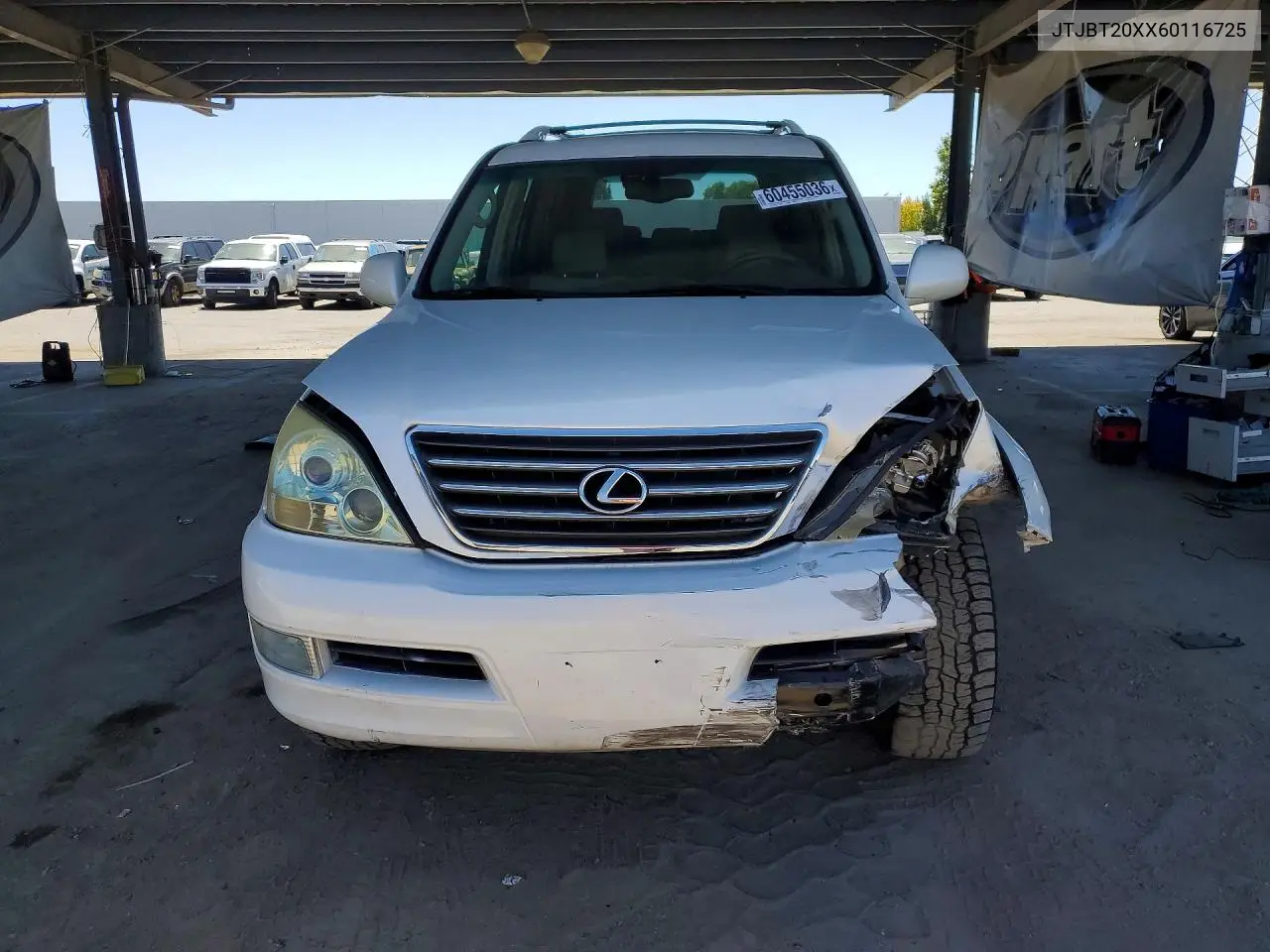 2006 Lexus Gx 470 VIN: JTJBT20XX60116725 Lot: 60455036