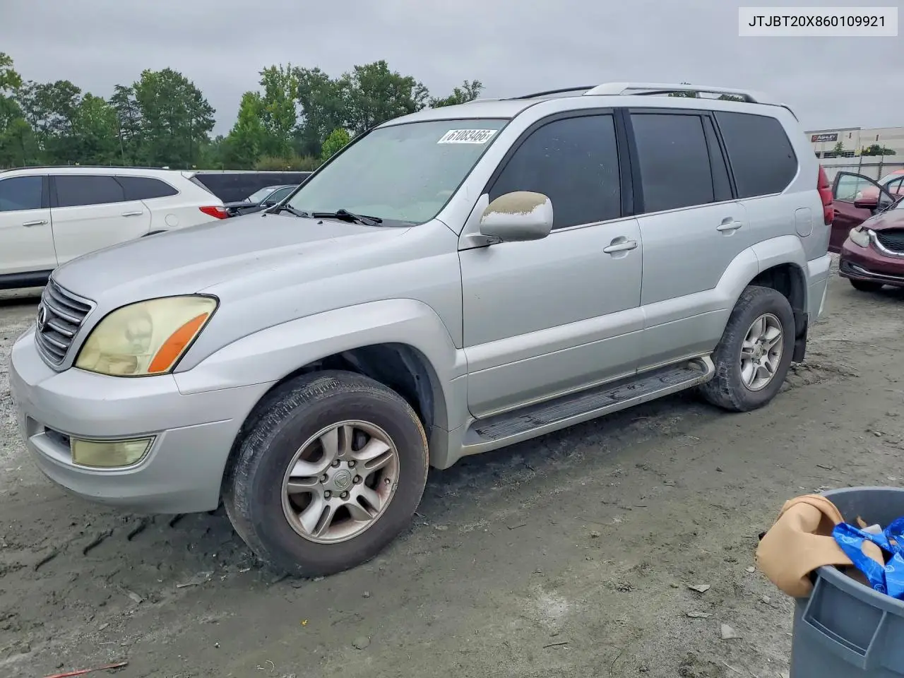 2006 Lexus Gx 470 VIN: JTJBT20X860109921 Lot: 61083466