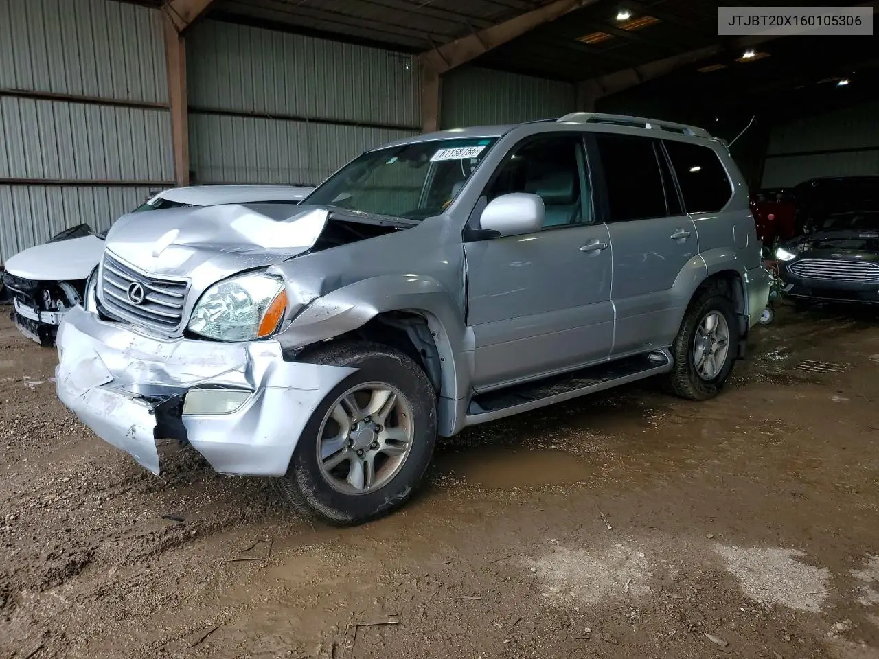 2006 Lexus Gx 470 VIN: JTJBT20X160105306 Lot: 61158156