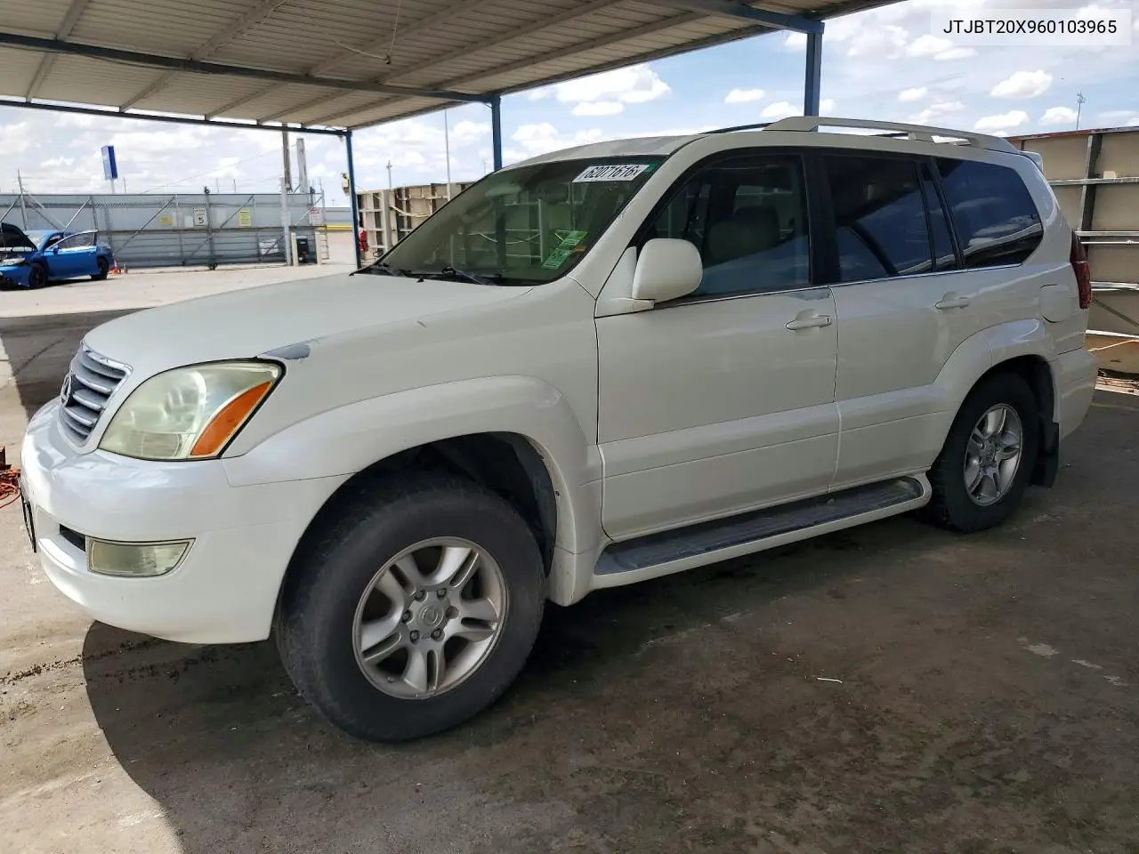 2006 Lexus Gx 470 VIN: JTJBT20X960103965 Lot: 62071616