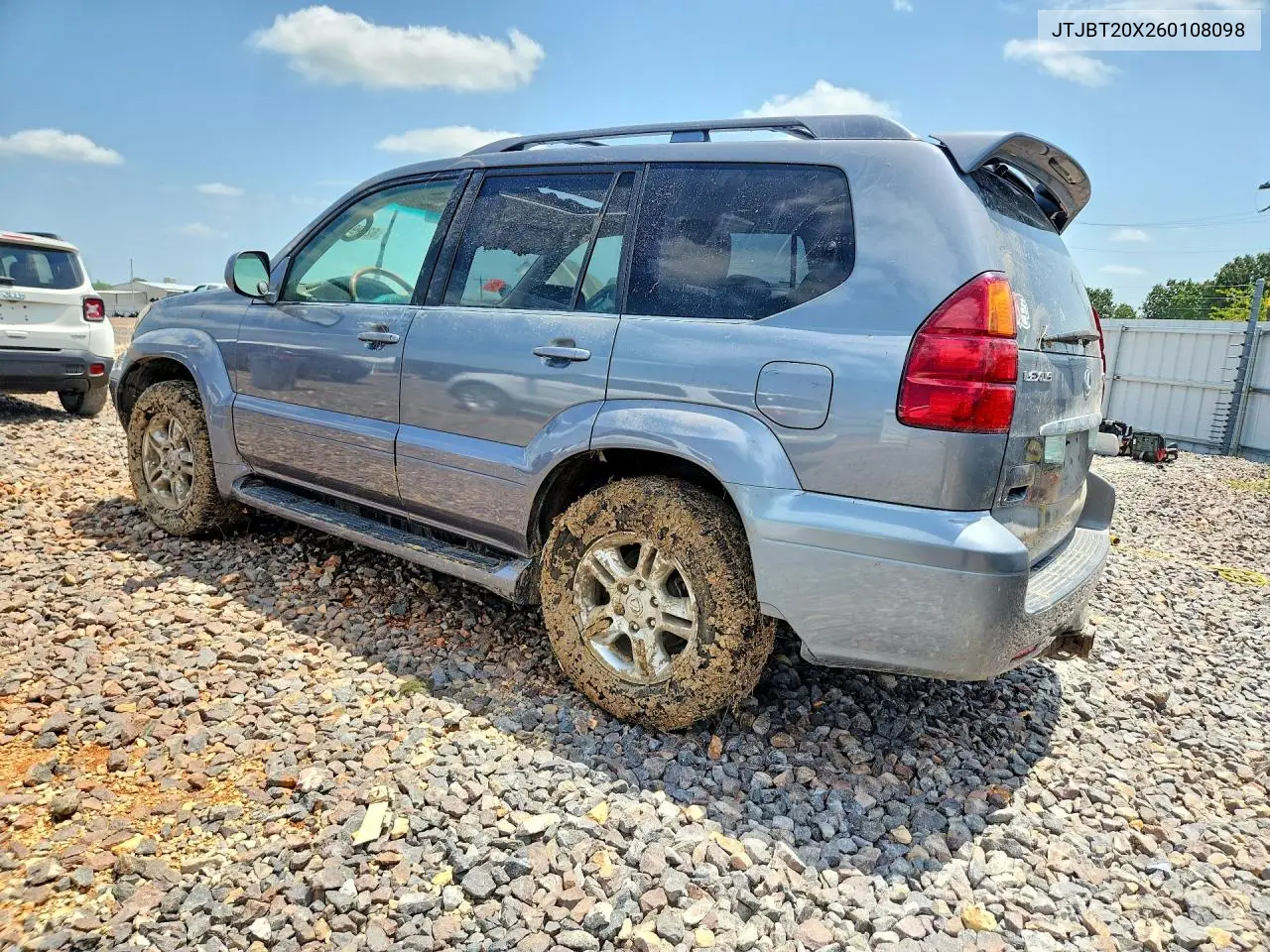 2006 Lexus Gx 470 VIN: JTJBT20X260108098 Lot: 62099126