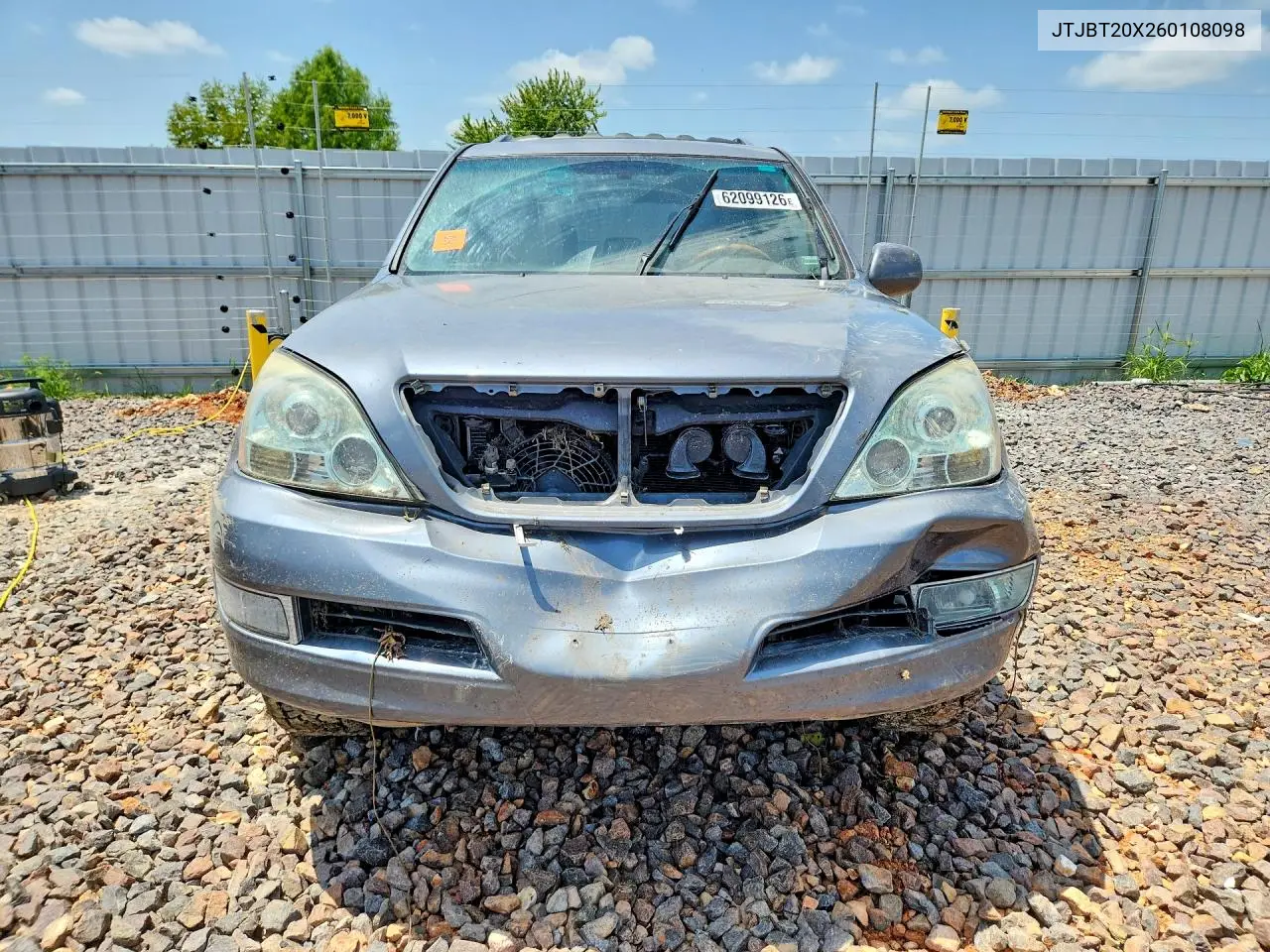 2006 Lexus Gx 470 VIN: JTJBT20X260108098 Lot: 62099126
