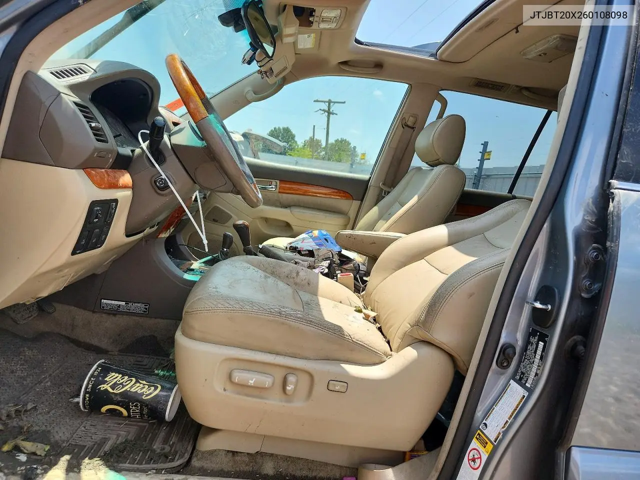 2006 Lexus Gx 470 VIN: JTJBT20X260108098 Lot: 62099126