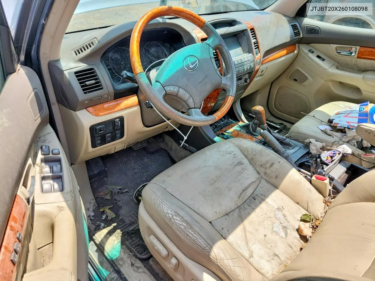 2006 Lexus Gx 470 VIN: JTJBT20X260108098 Lot: 62099126