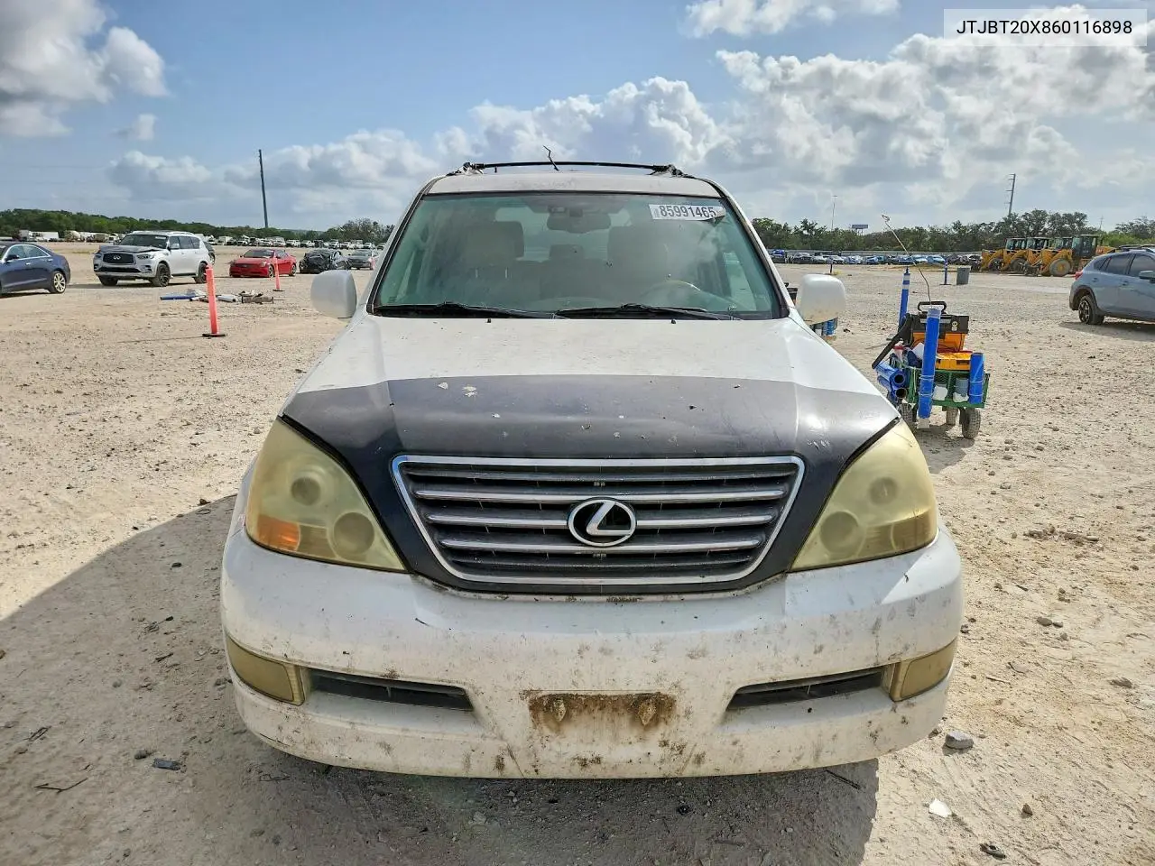 2006 Lexus Gx 470 VIN: JTJBT20X860116898 Lot: 85991465