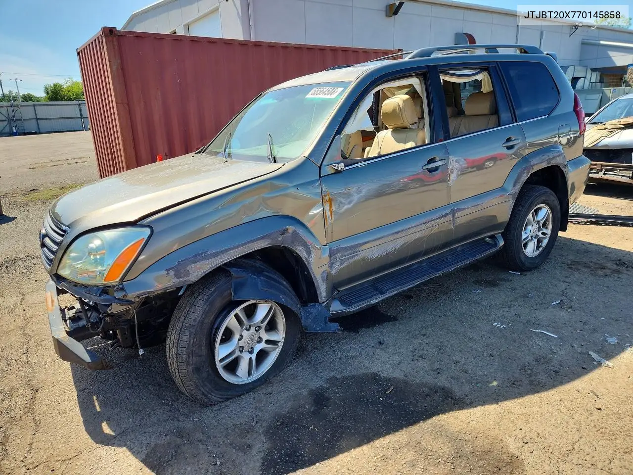2007 Lexus Gx 470 VIN: JTJBT20X770145858 Lot: 55564506