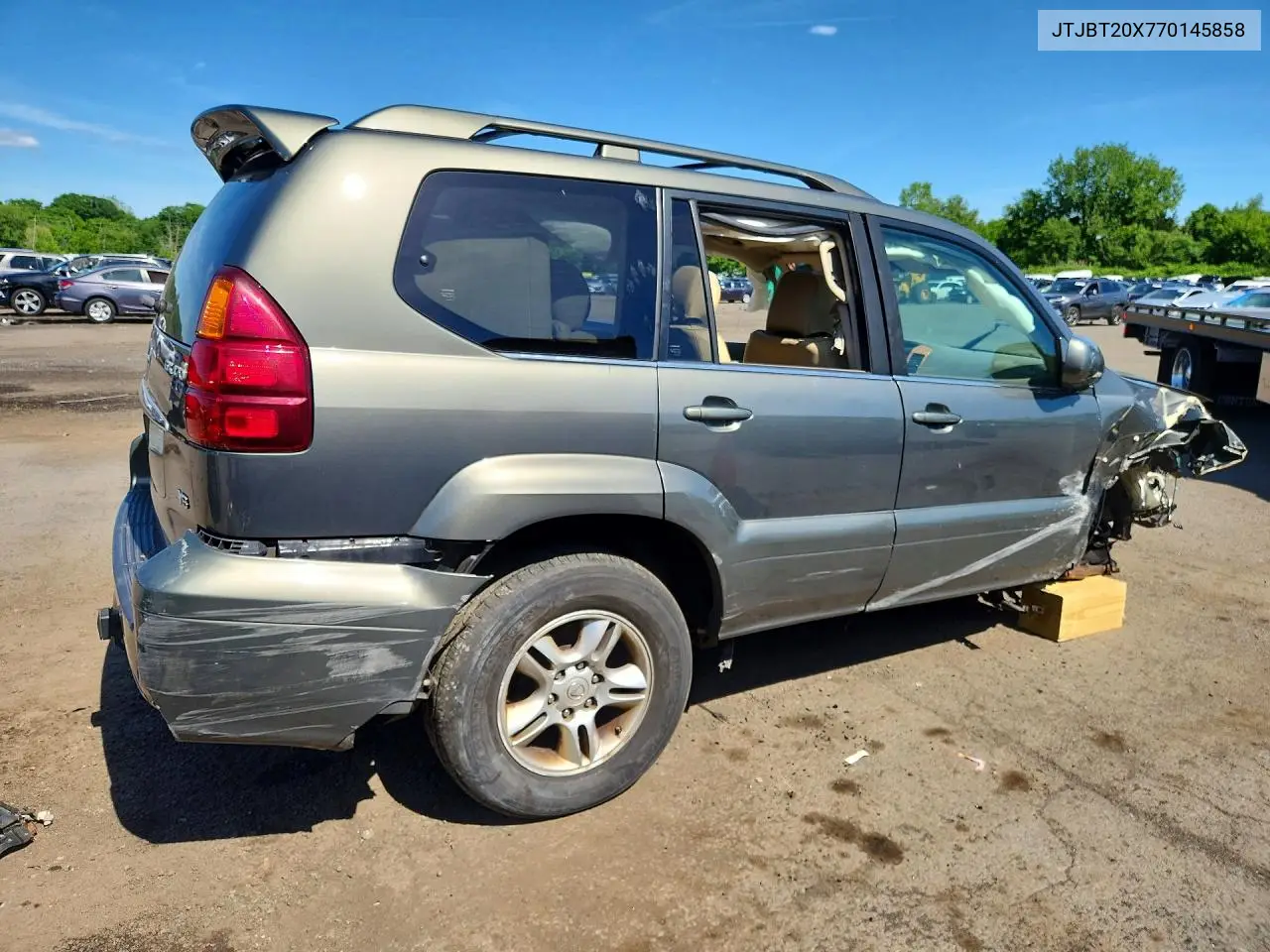 2007 Lexus Gx 470 VIN: JTJBT20X770145858 Lot: 55564506