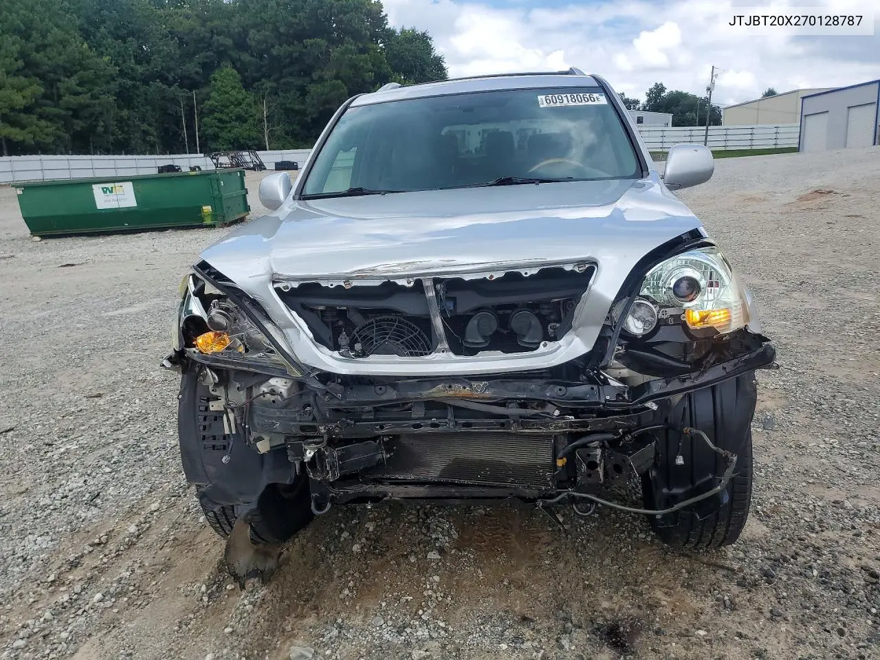 2007 Lexus Gx 470 VIN: JTJBT20X270128787 Lot: 60918066