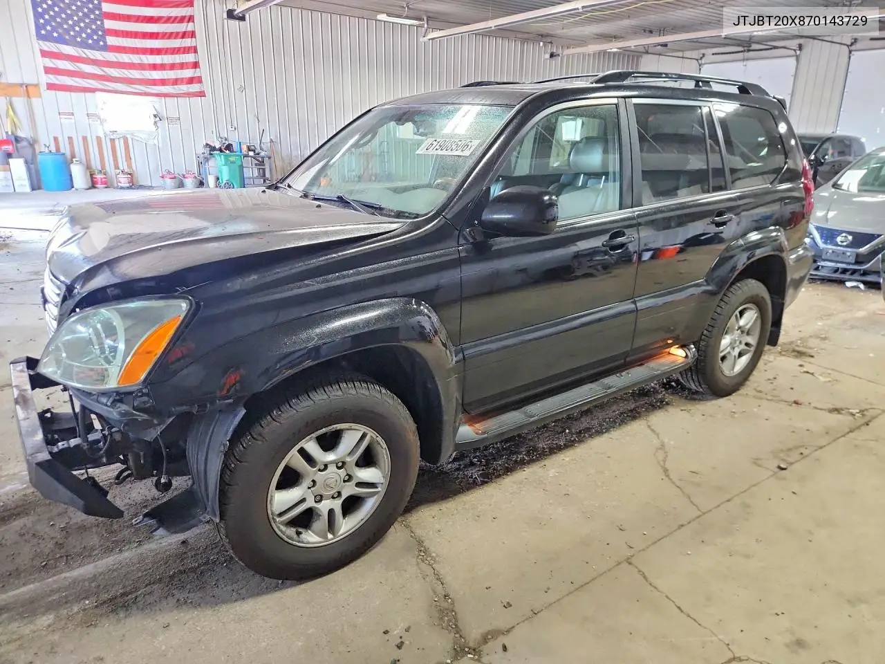 2007 Lexus Gx 470 VIN: JTJBT20X870143729 Lot: 61908506