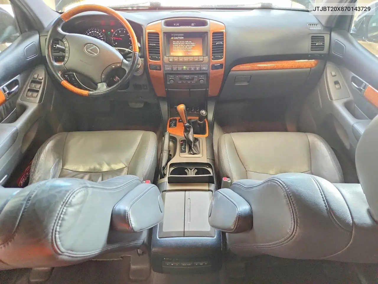 2007 Lexus Gx 470 VIN: JTJBT20X870143729 Lot: 61908506