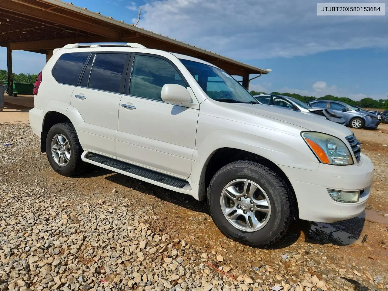 2008 Lexus Gx 470 VIN: JTJBT20X580153684 Lot: 56571316