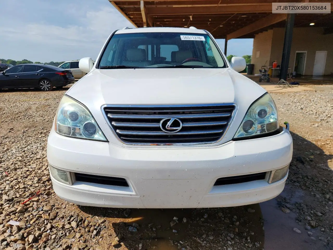 2008 Lexus Gx 470 VIN: JTJBT20X580153684 Lot: 56571316