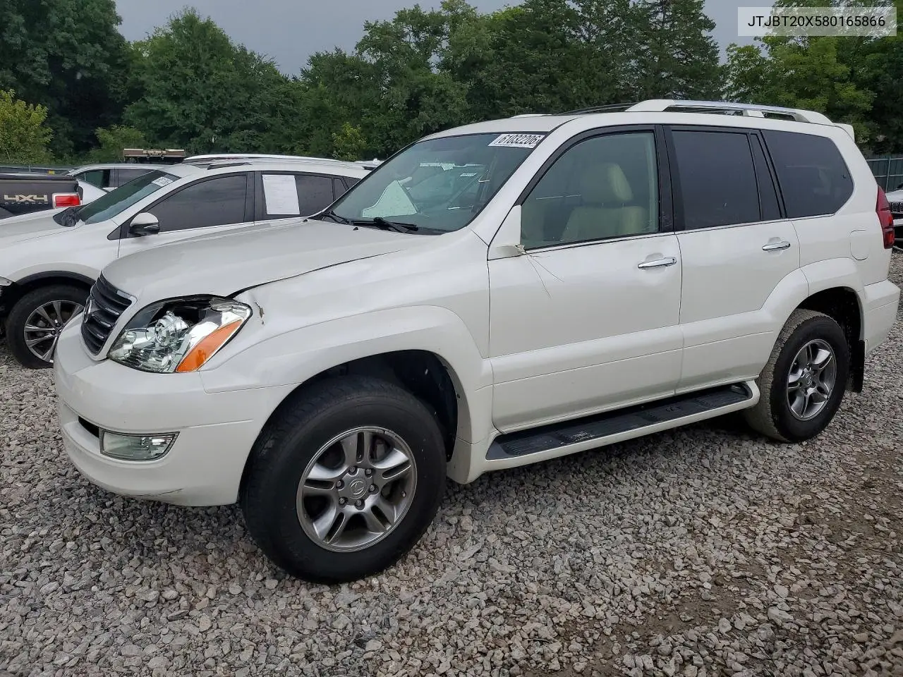 2008 Lexus Gx 470 VIN: JTJBT20X580165866 Lot: 61032206