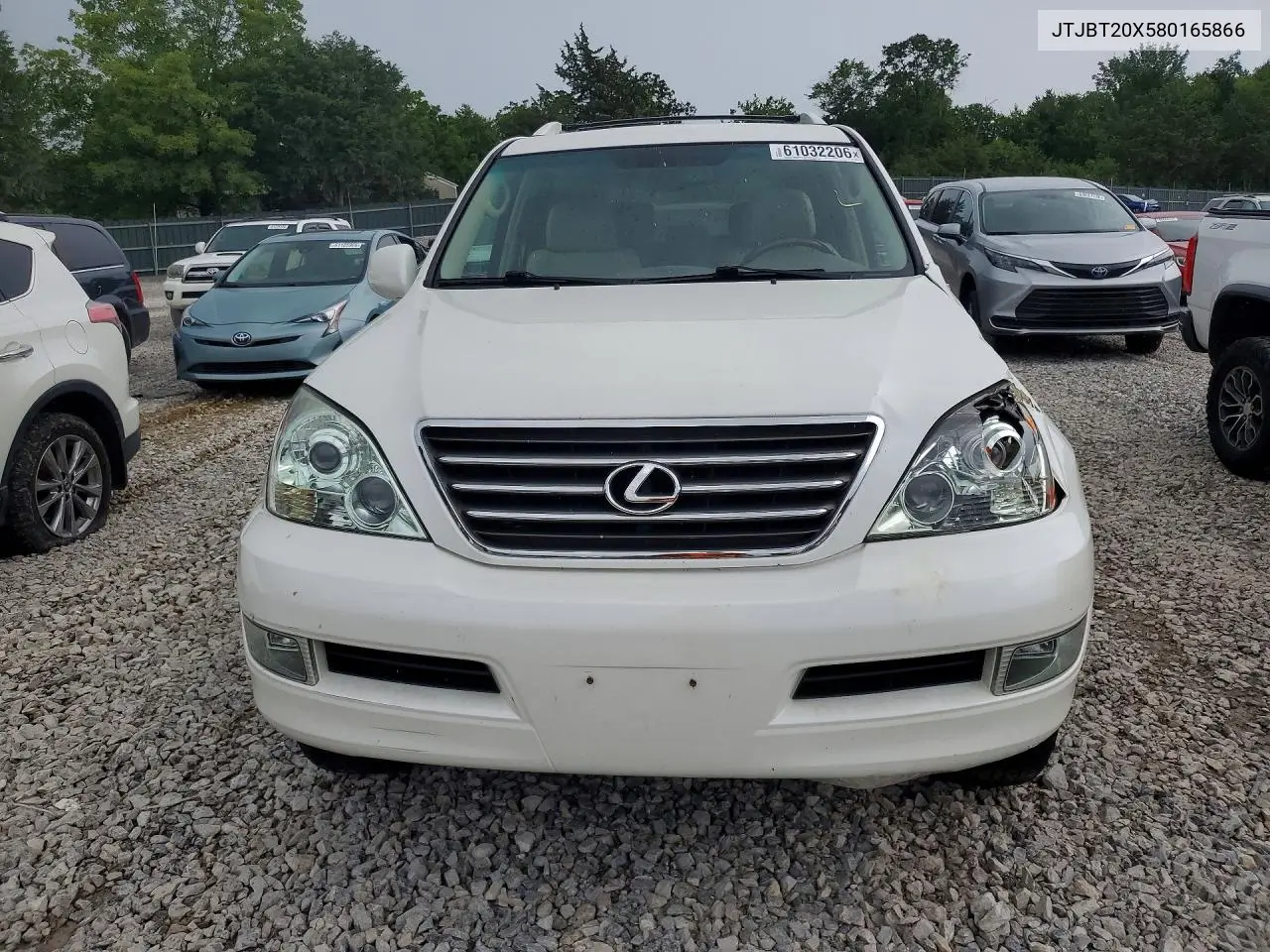 2008 Lexus Gx 470 VIN: JTJBT20X580165866 Lot: 61032206