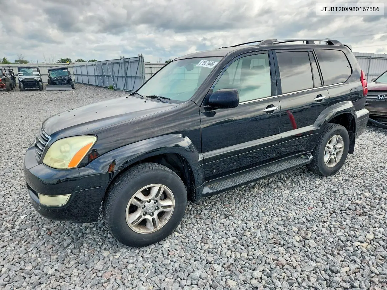 2008 Lexus Gx 470 VIN: JTJBT20X980167586 Lot: 61517946