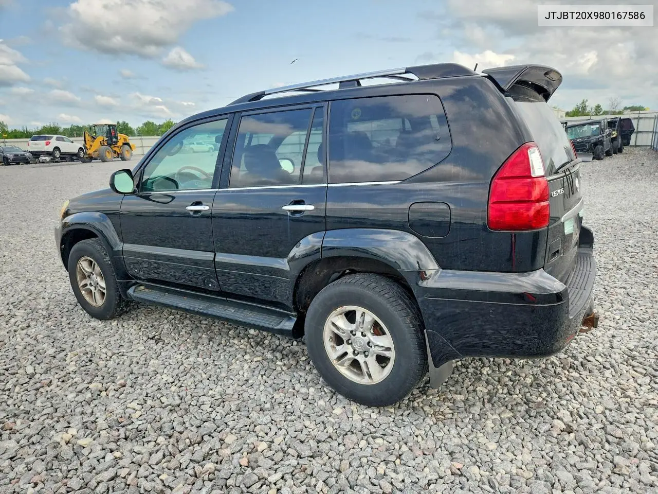 2008 Lexus Gx 470 VIN: JTJBT20X980167586 Lot: 61517946