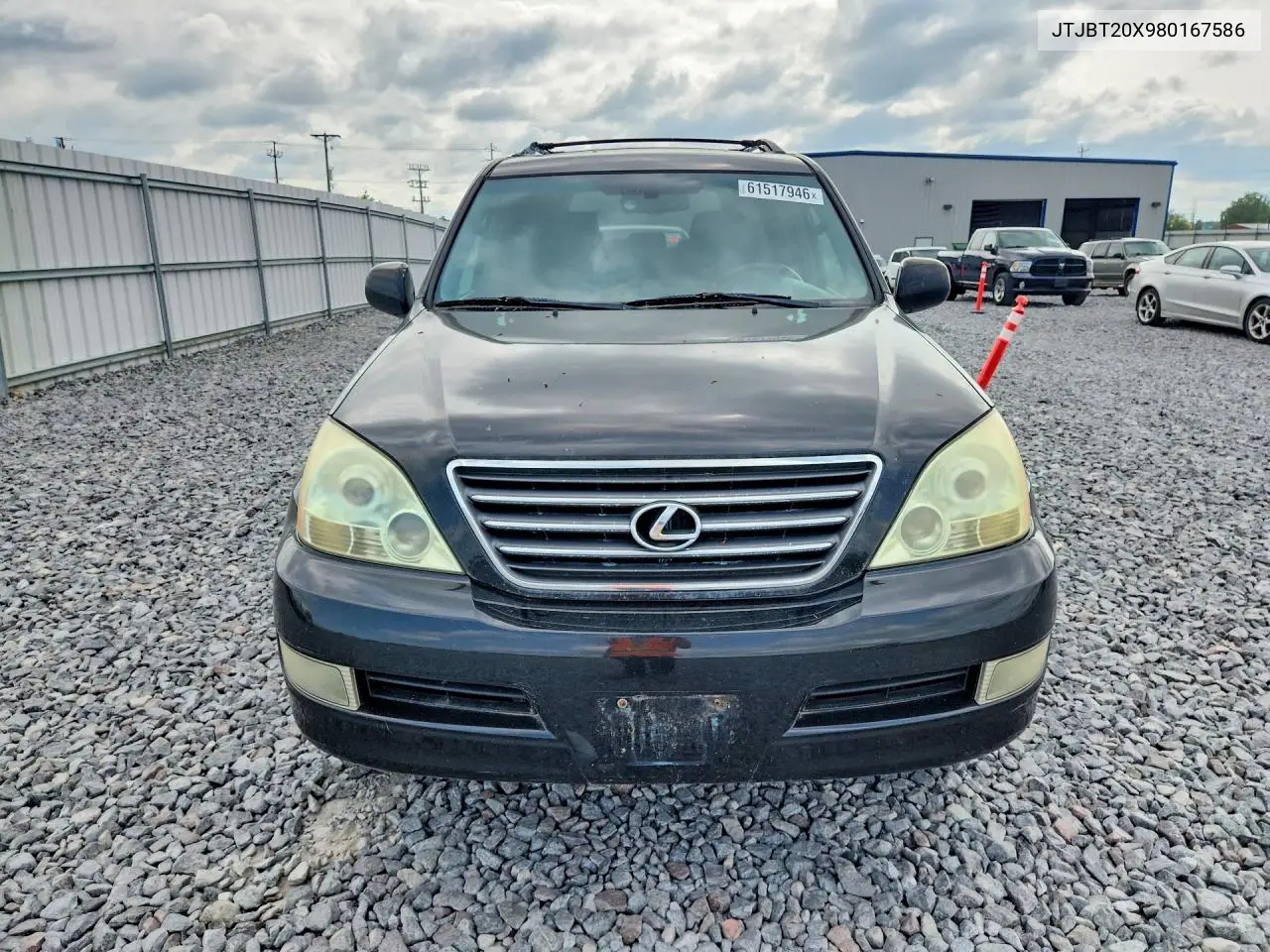 2008 Lexus Gx 470 VIN: JTJBT20X980167586 Lot: 61517946
