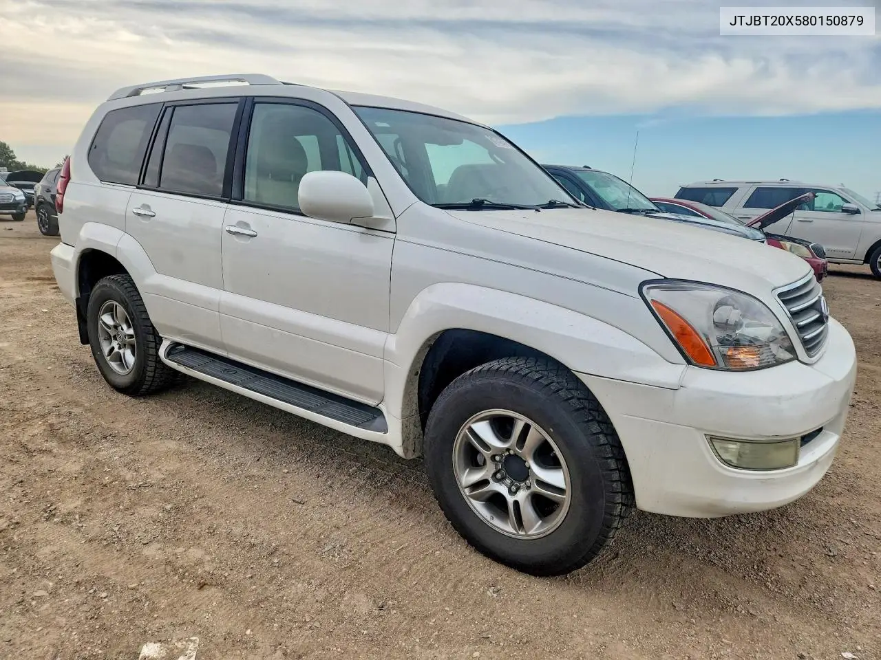 2008 Lexus Gx 470 VIN: JTJBT20X580150879 Lot: 61742476