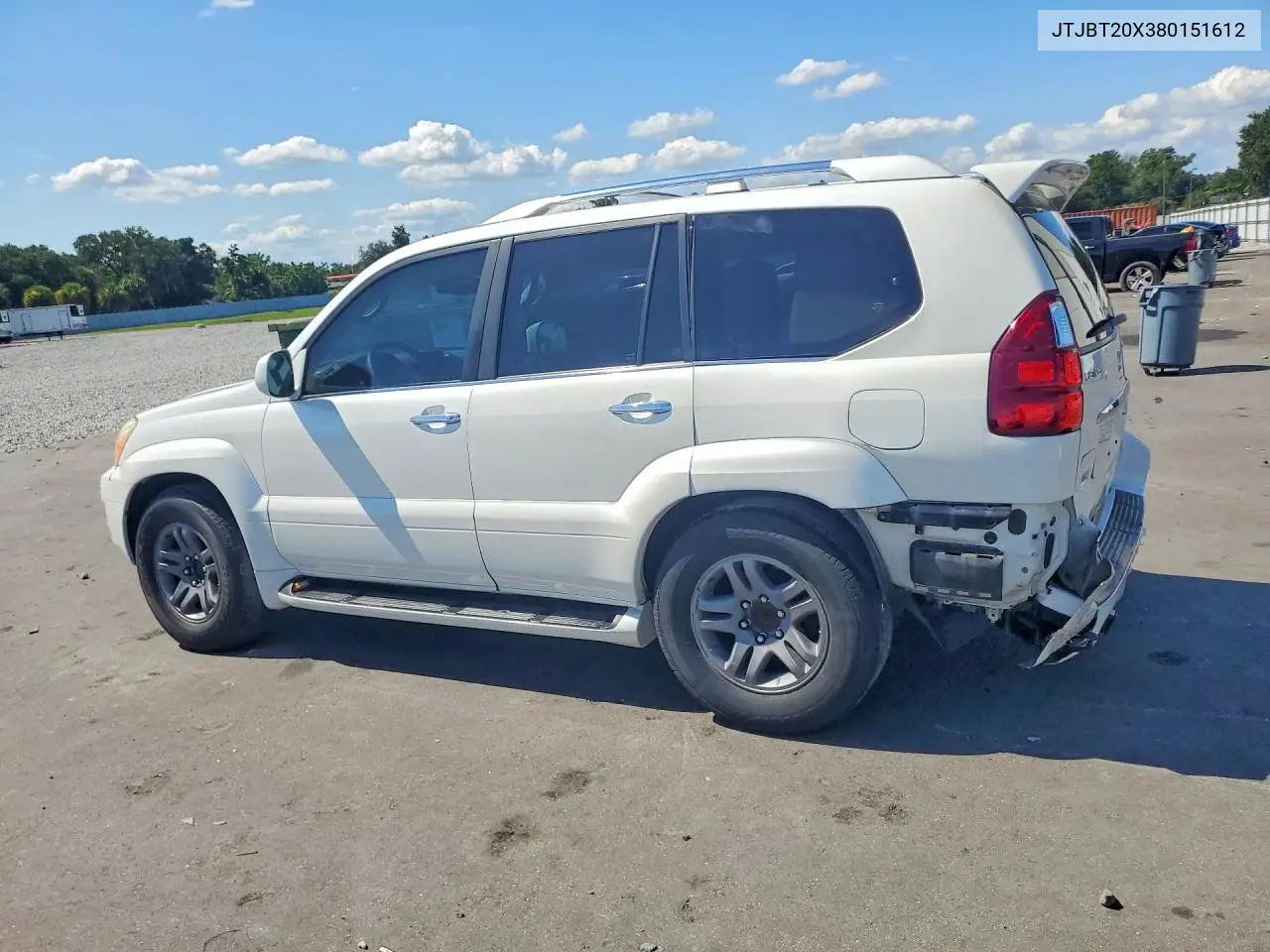 2008 Lexus Gx 470 VIN: JTJBT20X380151612 Lot: 85772425