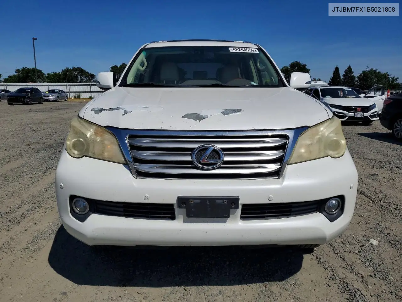 2011 Lexus Gx 460 Base VIN: JTJBM7FX1B5021808 Lot: 48864956