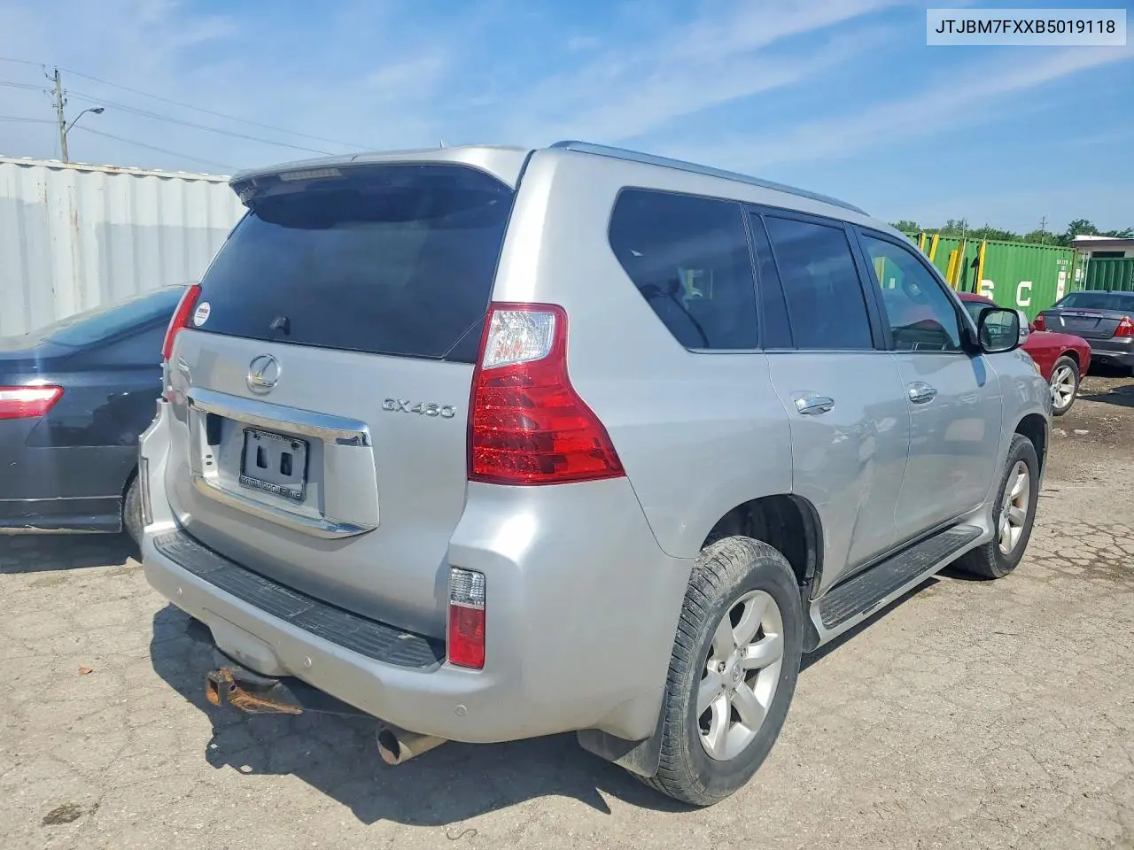 2011 Lexus Gx 460 VIN: JTJBM7FXXB5019118 Lot: 55084906