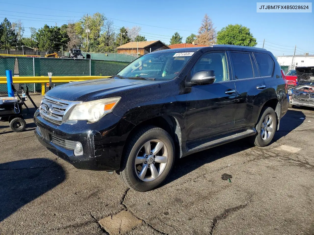 2011 Lexus Gx 460 VIN: JTJBM7FX4B5028624 Lot: 61213836
