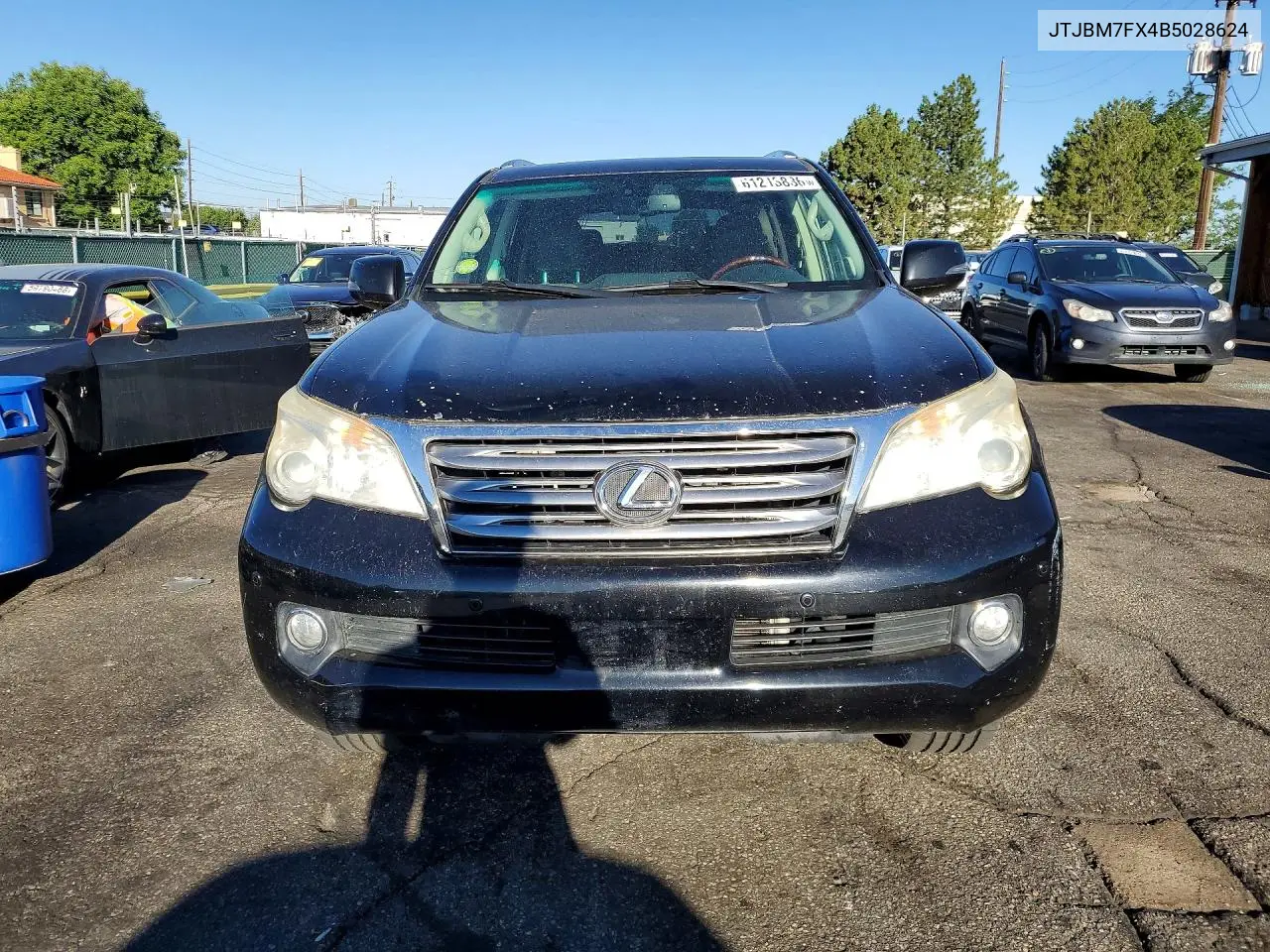 2011 Lexus Gx 460 VIN: JTJBM7FX4B5028624 Lot: 61213836