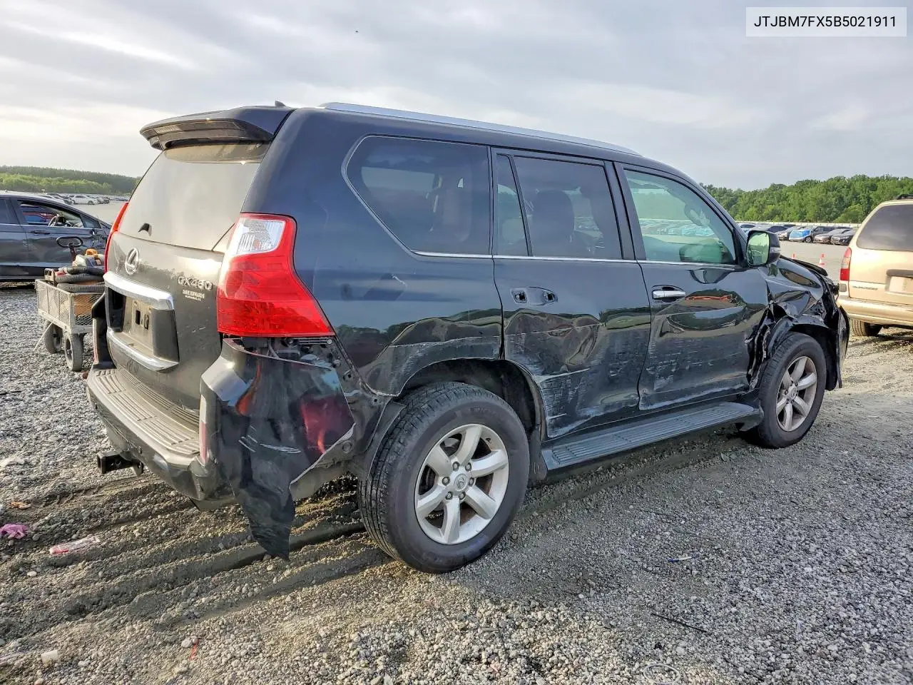 2011 Lexus Gx 460 VIN: JTJBM7FX5B5021911 Lot: 61603286