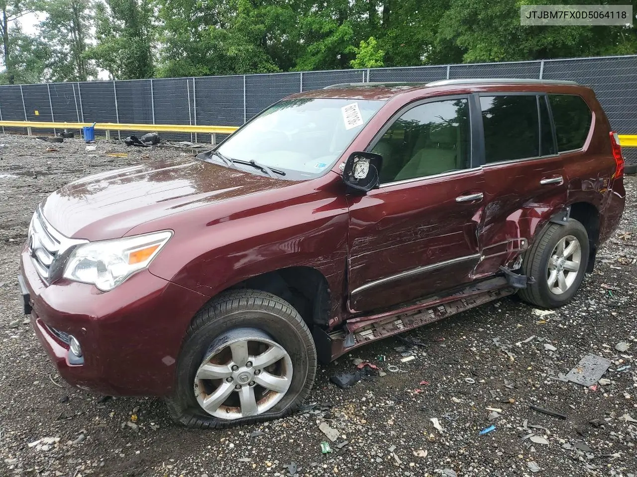 2013 Lexus Gx 460 VIN: JTJBM7FX0D5064118 Lot: 60110136