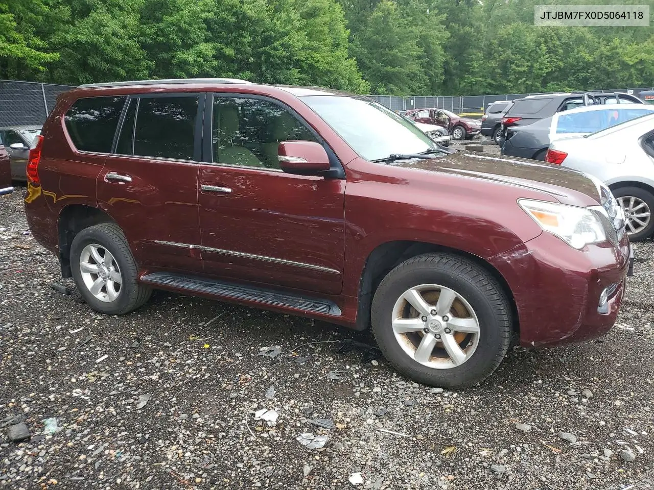 2013 Lexus Gx 460 VIN: JTJBM7FX0D5064118 Lot: 60110136