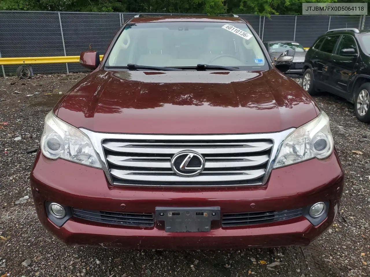 2013 Lexus Gx 460 VIN: JTJBM7FX0D5064118 Lot: 60110136