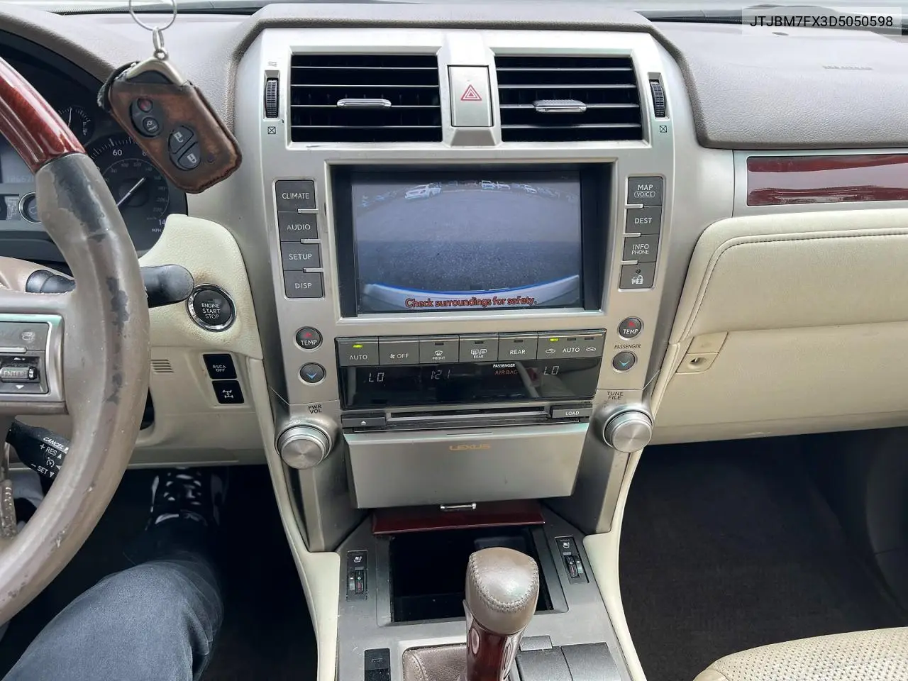 2013 Lexus Gx 460 VIN: JTJBM7FX3D5050598 Lot: 60229136