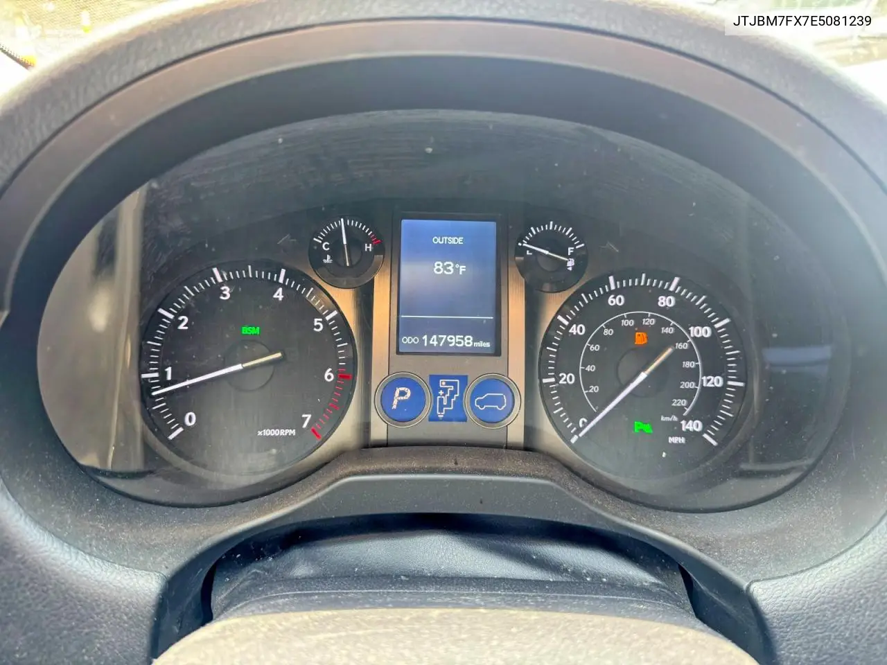 2014 Lexus Gx 460 VIN: JTJBM7FX7E5081239 Lot: 61634106