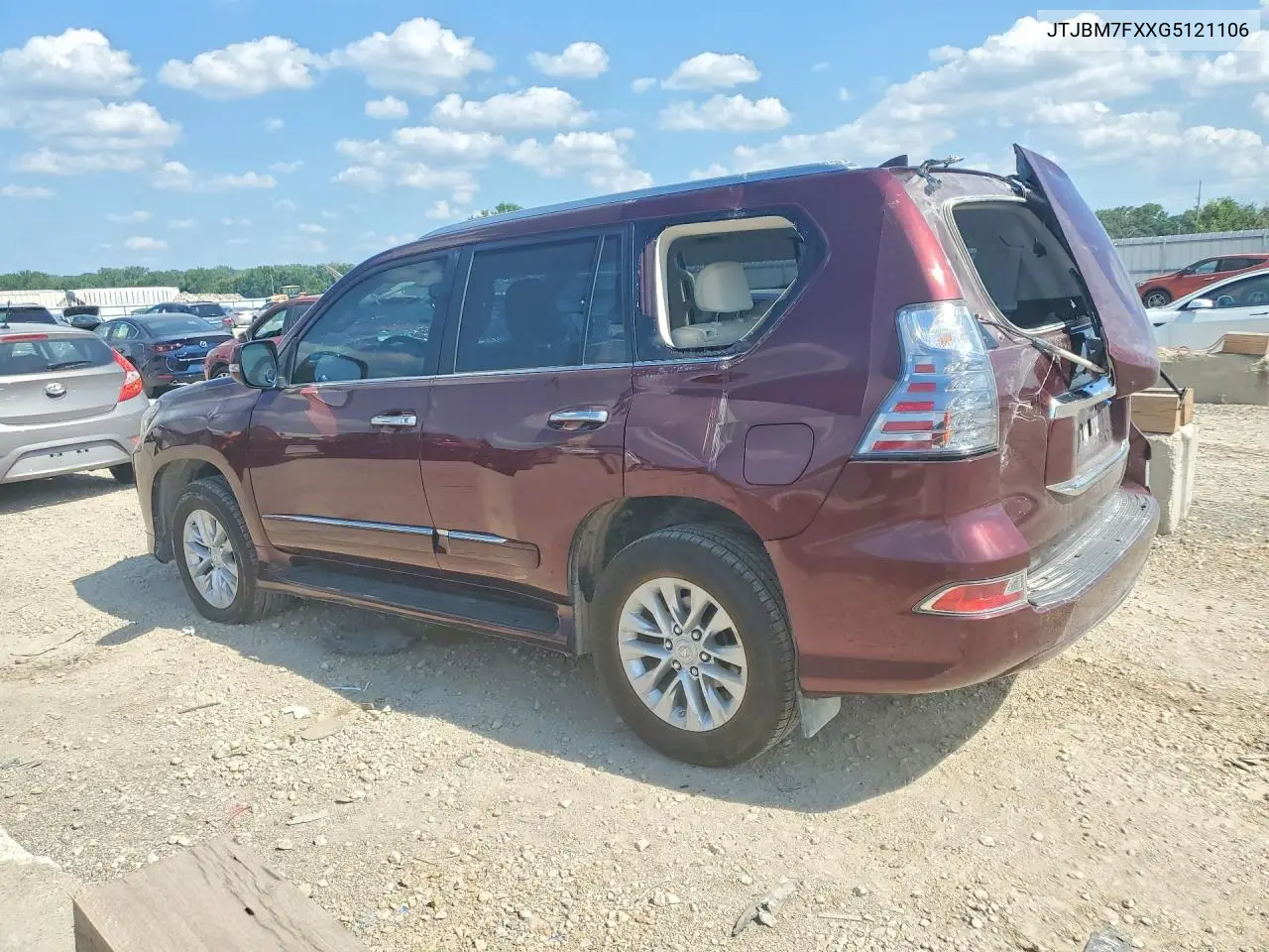 2016 Lexus Gx 460 VIN: JTJBM7FXXG5121106 Lot: 59055676