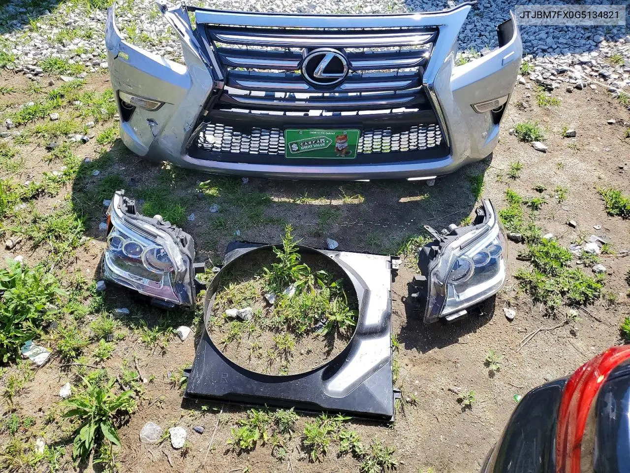 2016 Lexus Gx 460 VIN: JTJBM7FX0G5134821 Lot: 59352476