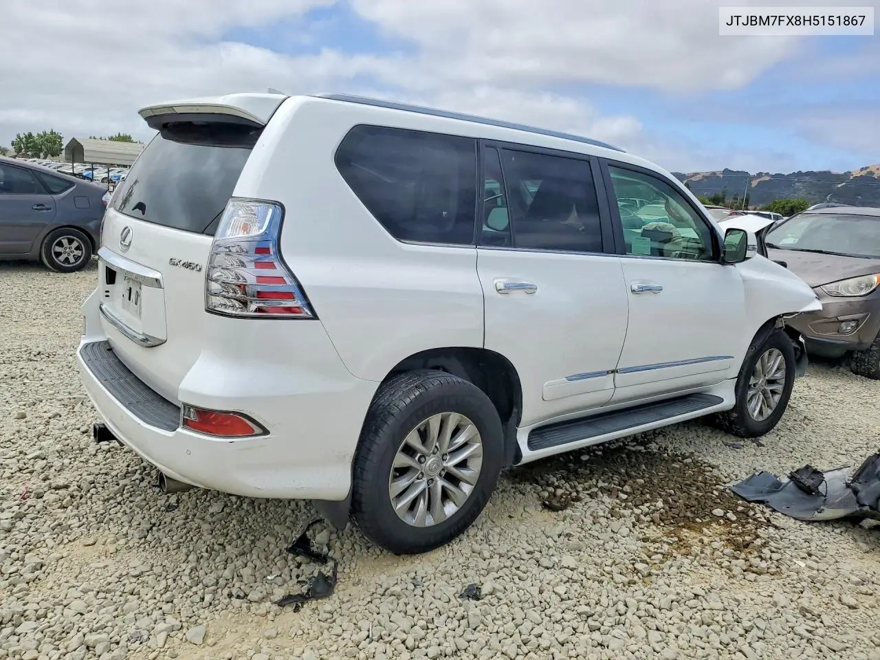 2017 Lexus Gx 460 VIN: JTJBM7FX8H5151867 Lot: 59670356