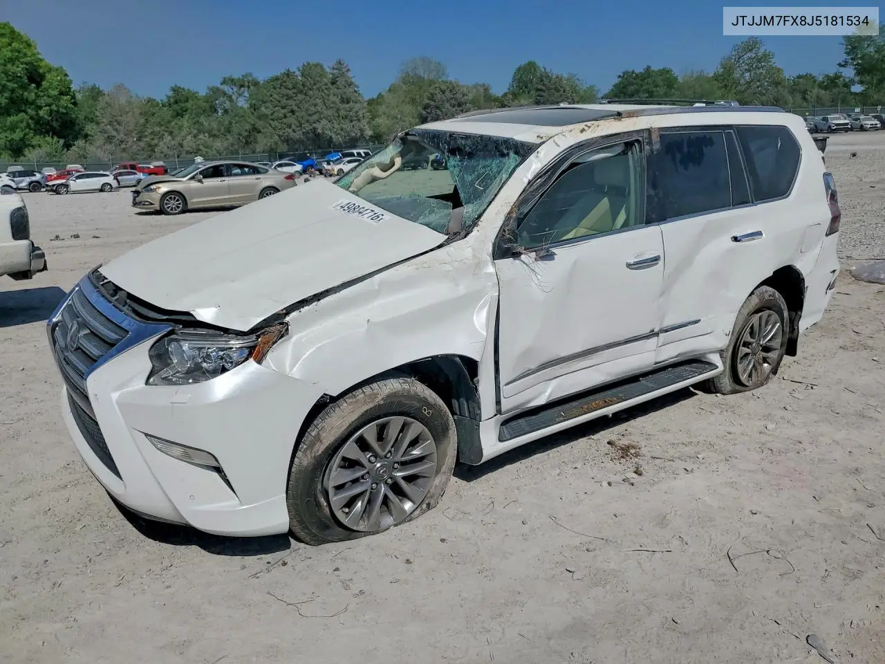 2018 Lexus Gx 460 Premium VIN: JTJJM7FX8J5181534 Lot: 49884716