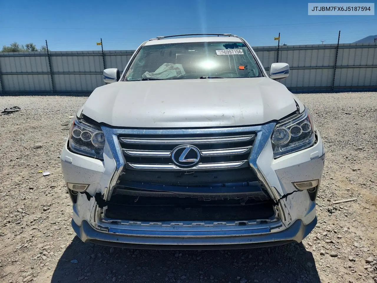 2018 Lexus Gx 460 VIN: JTJBM7FX6J5187594 Lot: 56997156