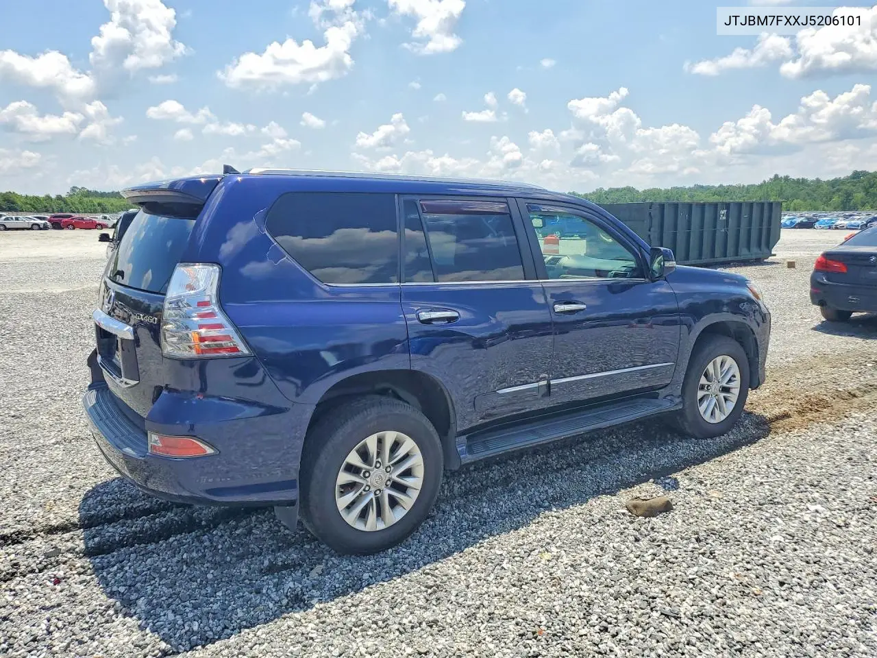 2018 Lexus Gx 460 VIN: JTJBM7FXXJ5206101 Lot: 57189996