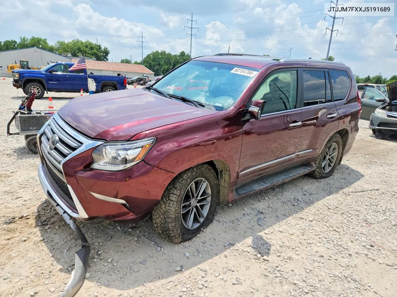 2018 Lexus Gx 460 Premium VIN: JTJJM7FXXJ5191689 Lot: 60154766
