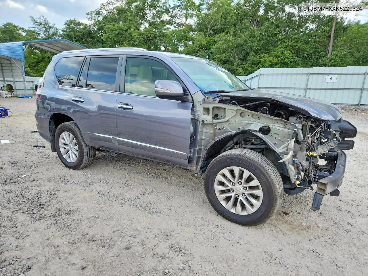 2019 Lexus Gx 460 VIN: JTJBM7FXXK5220324 Lot: 58952466