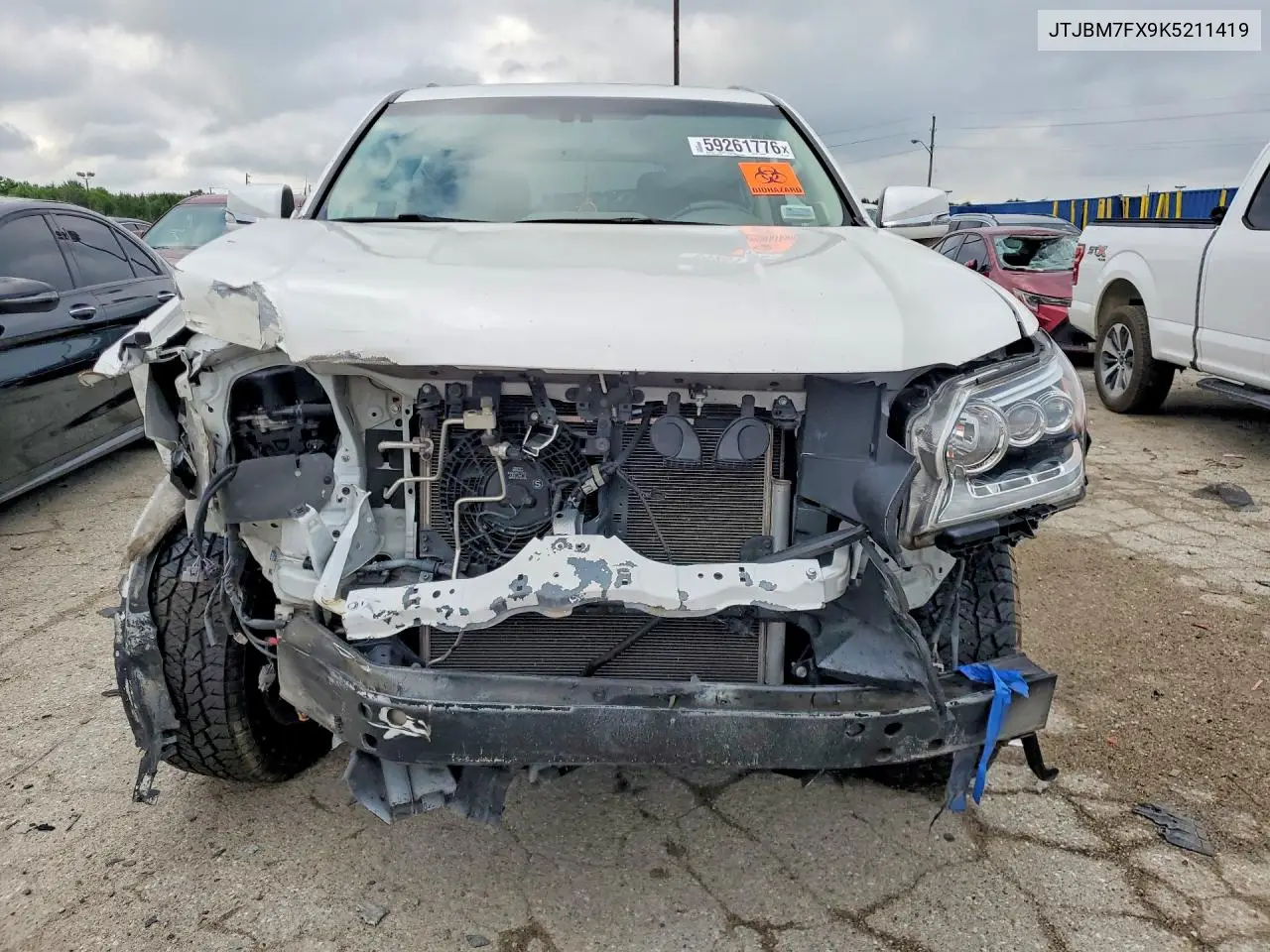 2019 Lexus Gx 460 VIN: JTJBM7FX9K5211419 Lot: 59261776