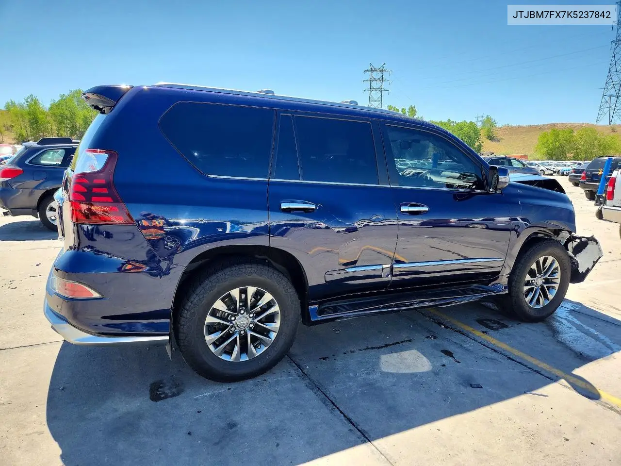 2019 Lexus Gx 460 VIN: JTJBM7FX7K5237842 Lot: 61080176