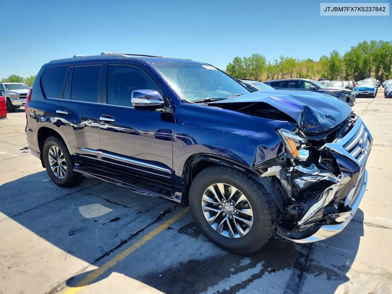 2019 Lexus Gx 460 VIN: JTJBM7FX7K5237842 Lot: 61080176
