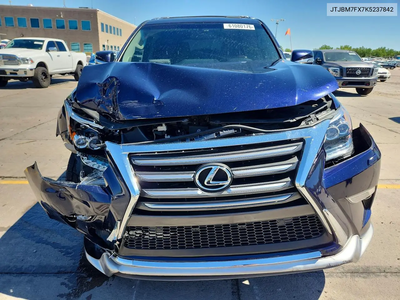 2019 Lexus Gx 460 VIN: JTJBM7FX7K5237842 Lot: 61080176