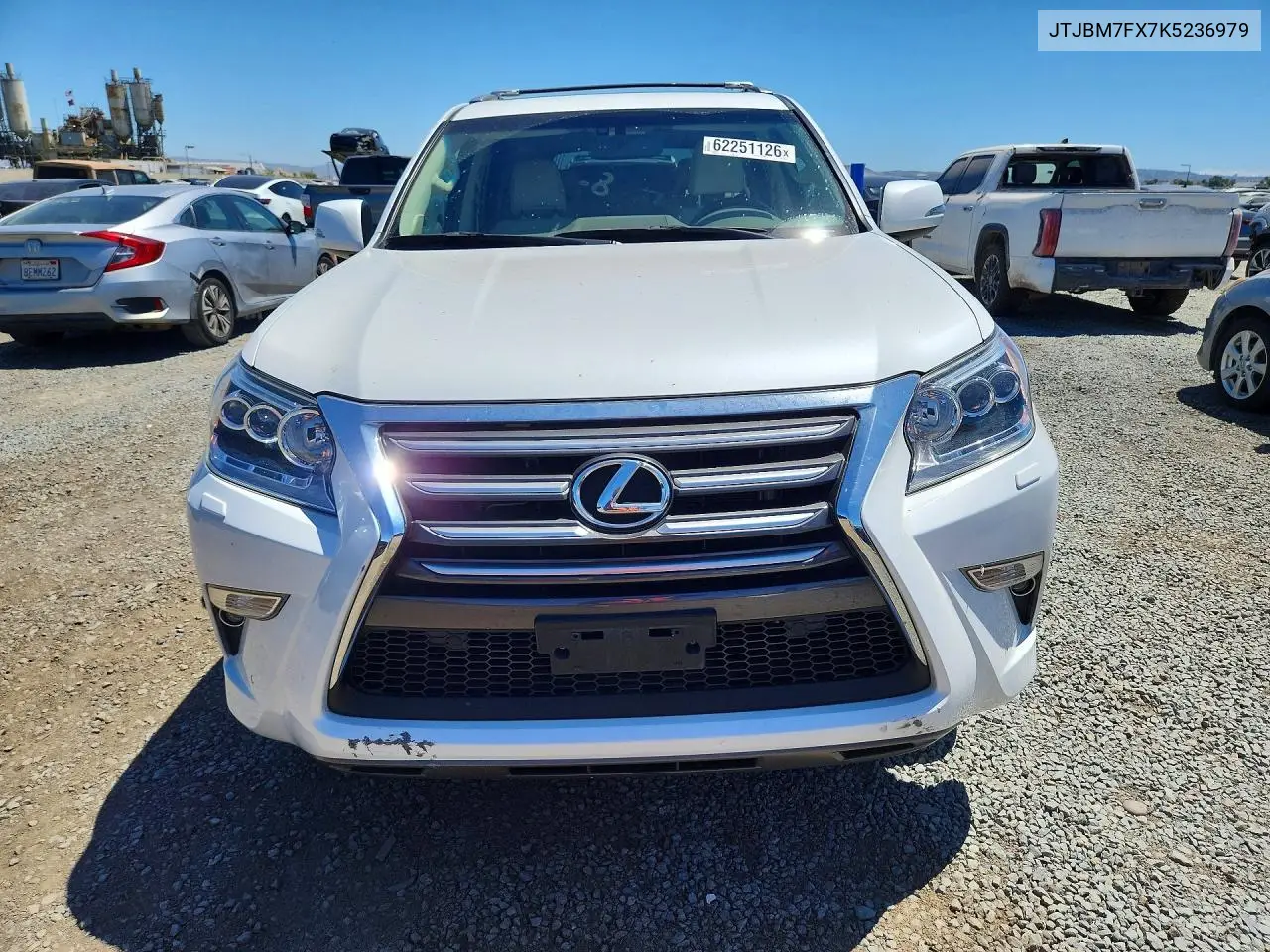2019 Lexus Gx 460 VIN: JTJBM7FX7K5236979 Lot: 62251126