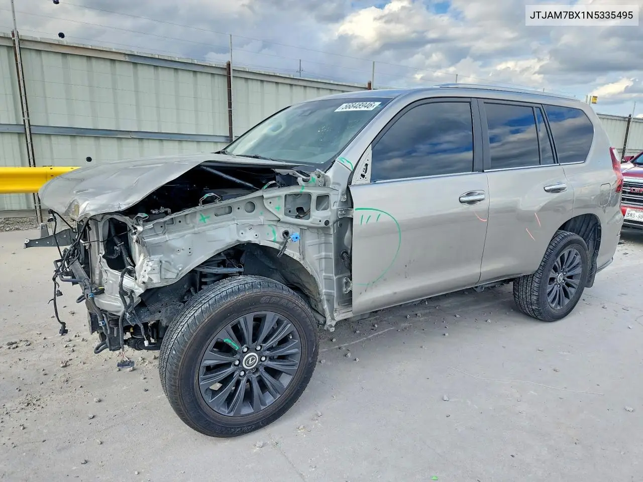 2022 Lexus Gx 460 VIN: JTJAM7BX1N5335495 Lot: 56848946