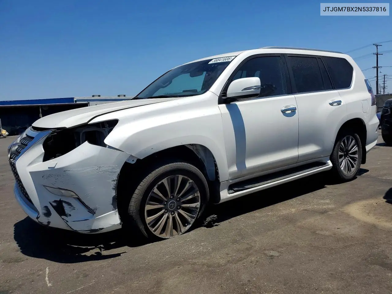 2022 Lexus Gx 460 Luxury VIN: JTJGM7BX2N5337816 Lot: 58841606