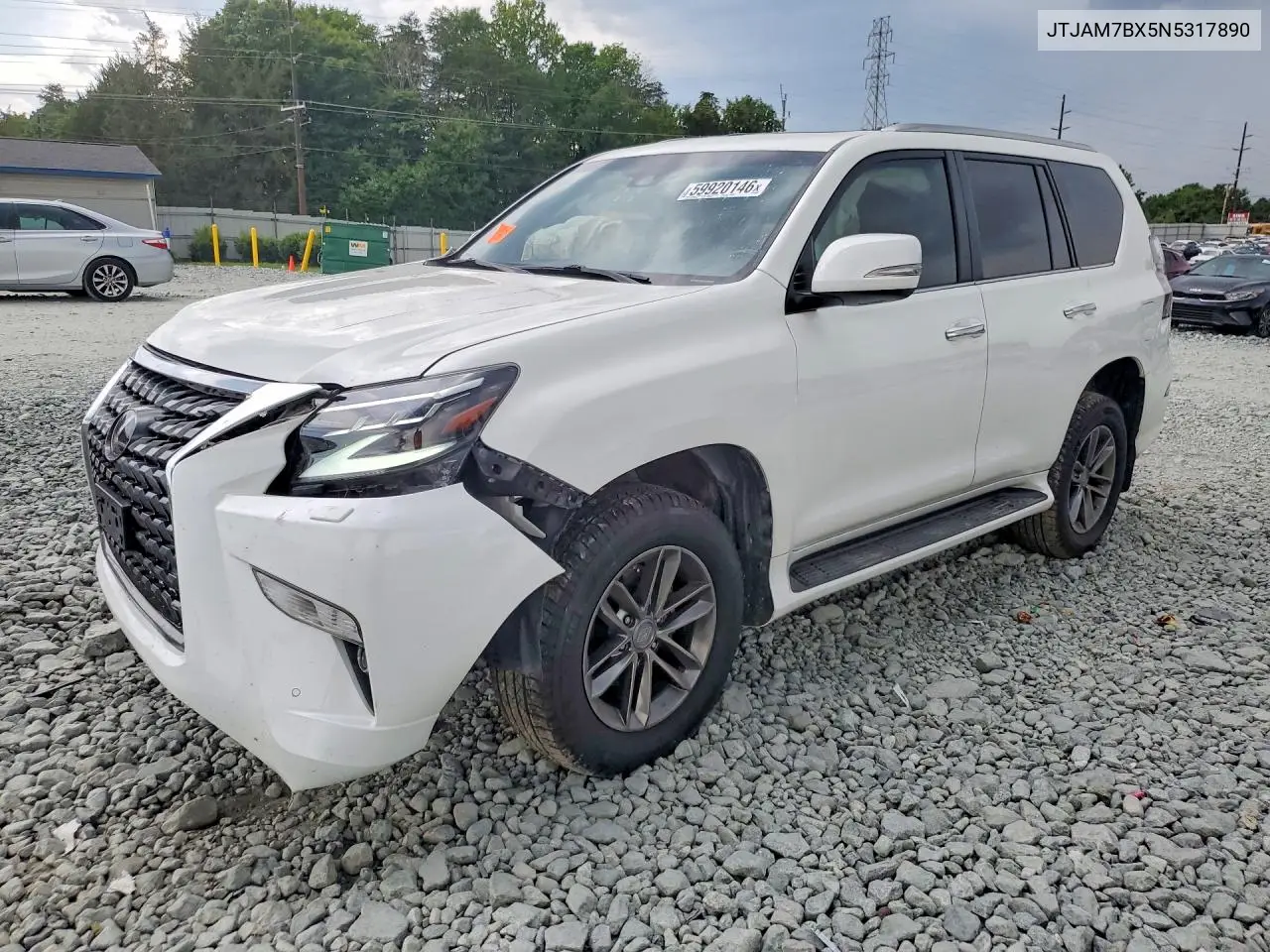 2022 Lexus Gx 460 VIN: JTJAM7BX5N5317890 Lot: 59920146