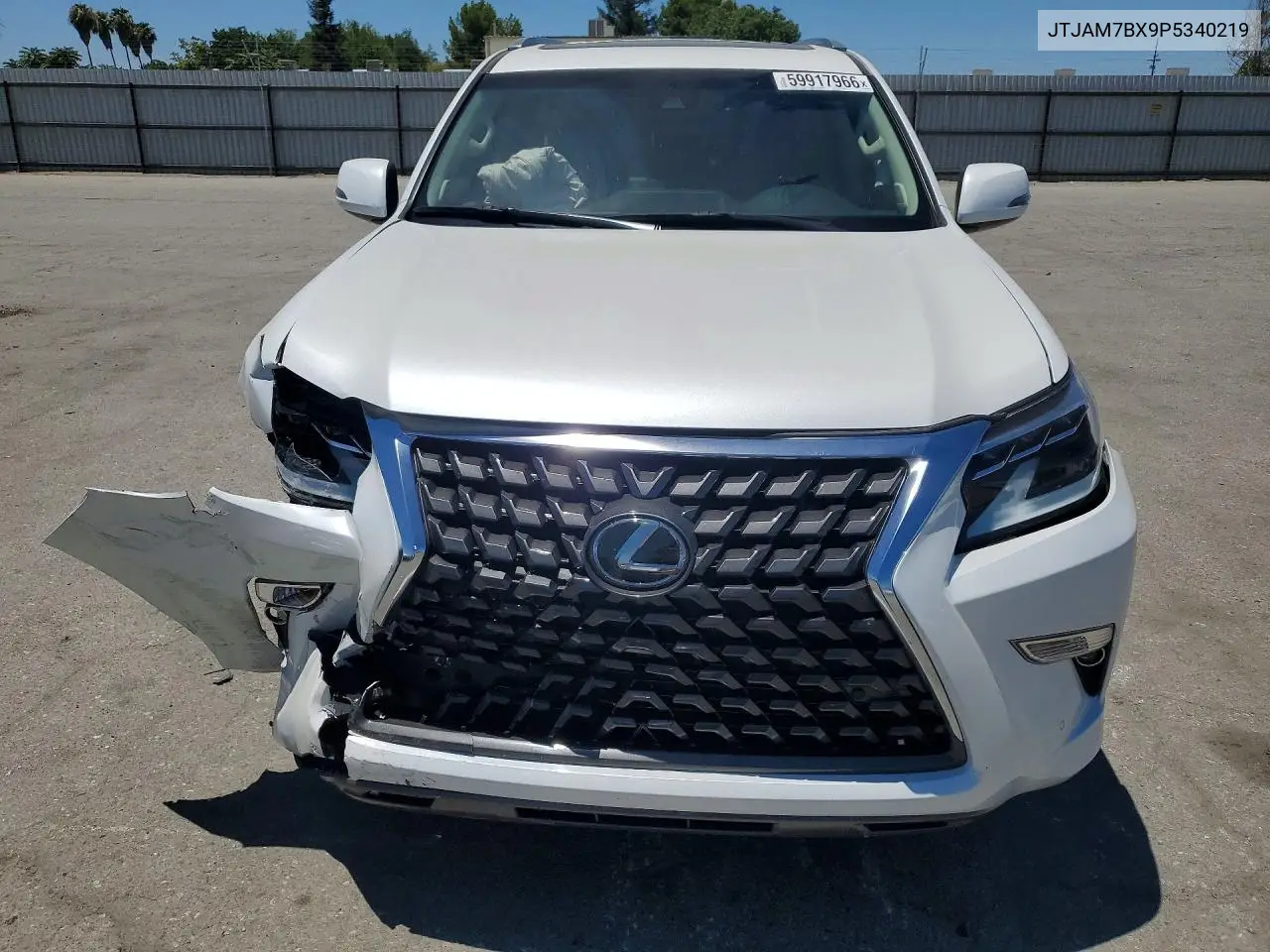 2023 Lexus Gx 460 VIN: JTJAM7BX9P5340219 Lot: 59917966